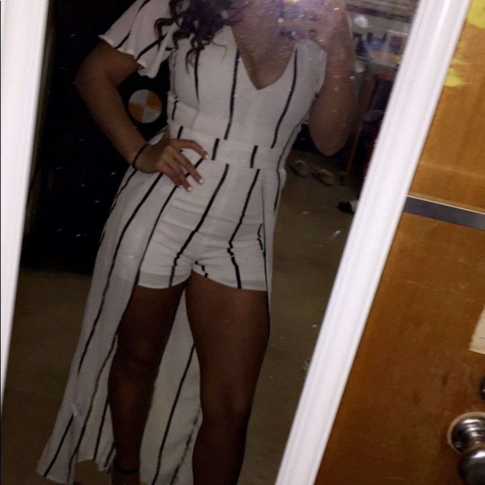 Black and white romper/jumper